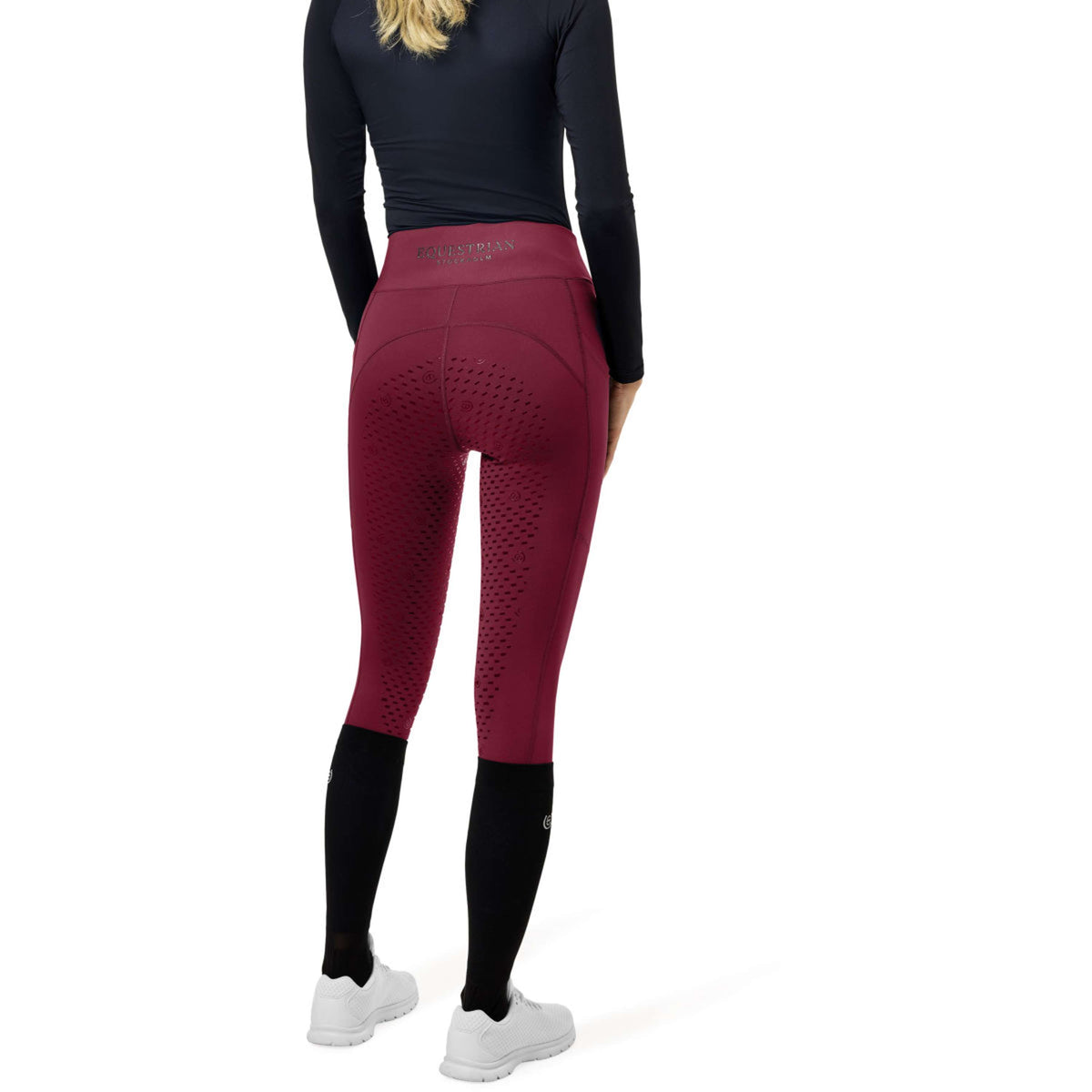Equestrian Stockholm Legging de Equitación Movement Full Grip Merlot