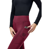 Equestrian Stockholm Legging de Equitación Movement Full Grip Merlot
