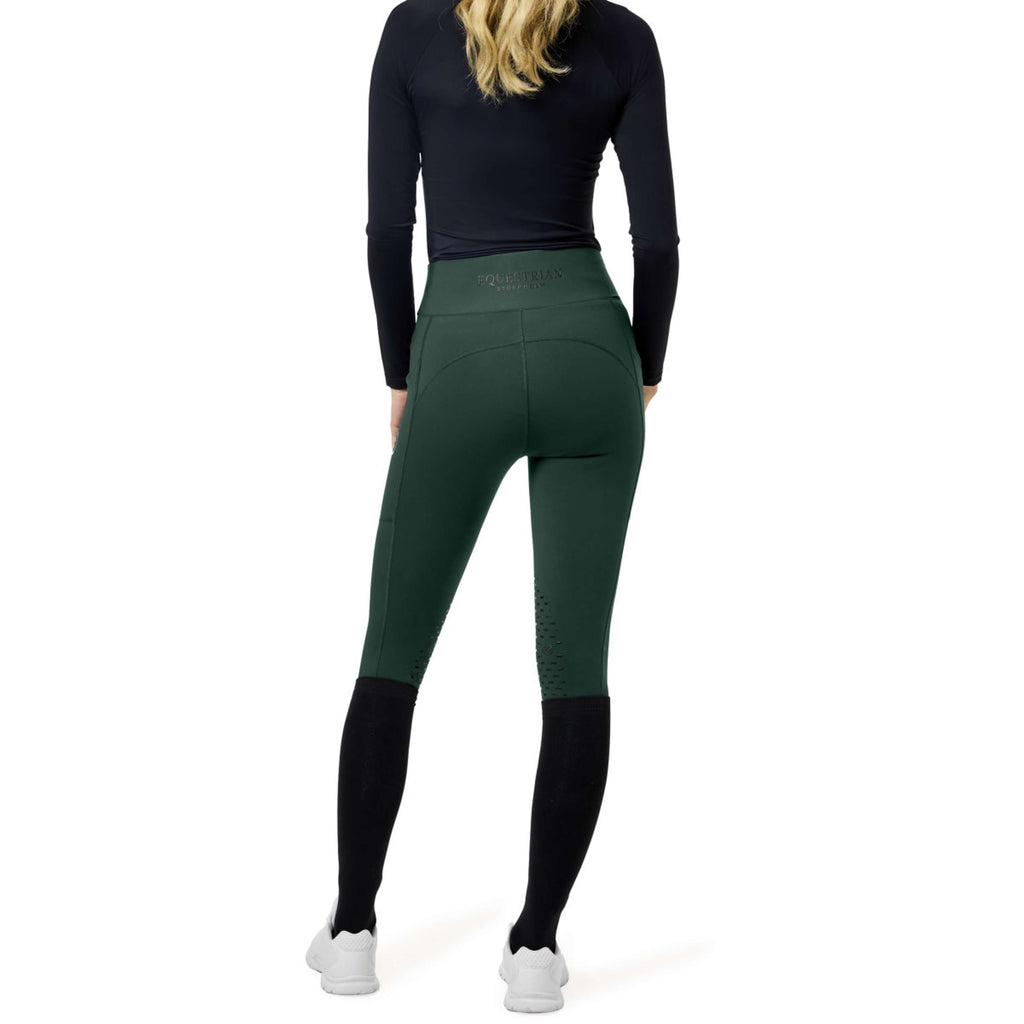 Equestrian Stockholm Legging de Equitación Movement Full Grip Sycamore Green