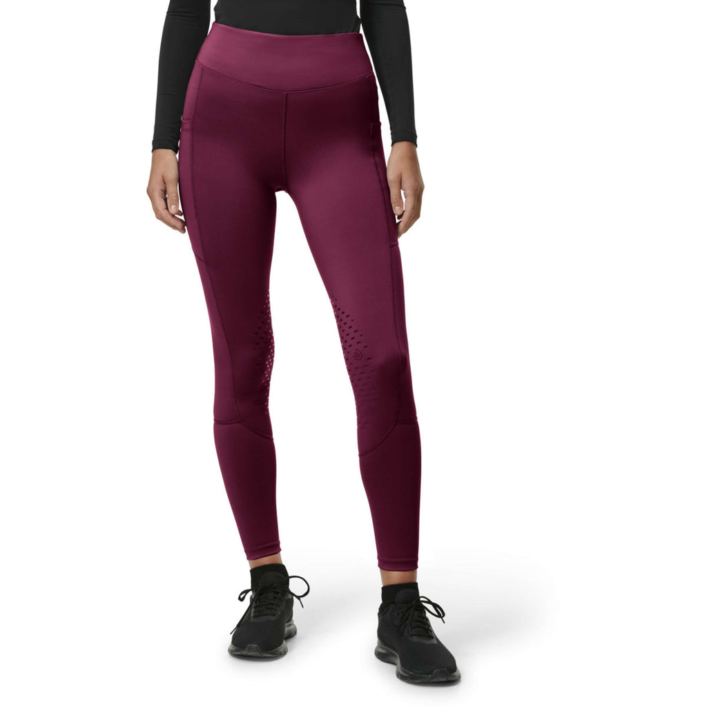 Equestrian Stockholm Legging de Equitación Movement Full Grip Merlot
