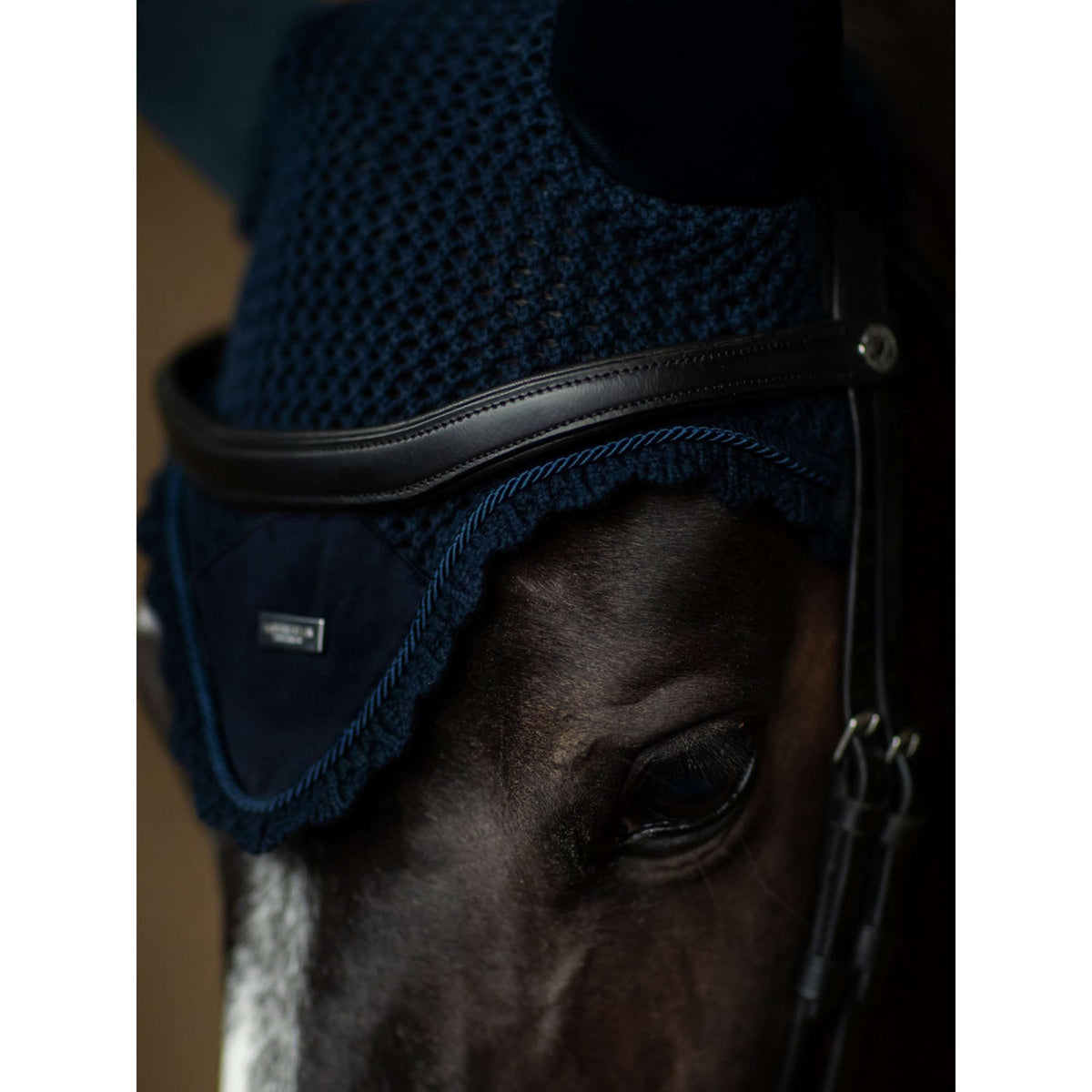 Equestrian Stockholm Bonete para Orejas Soundless Marino/Plata