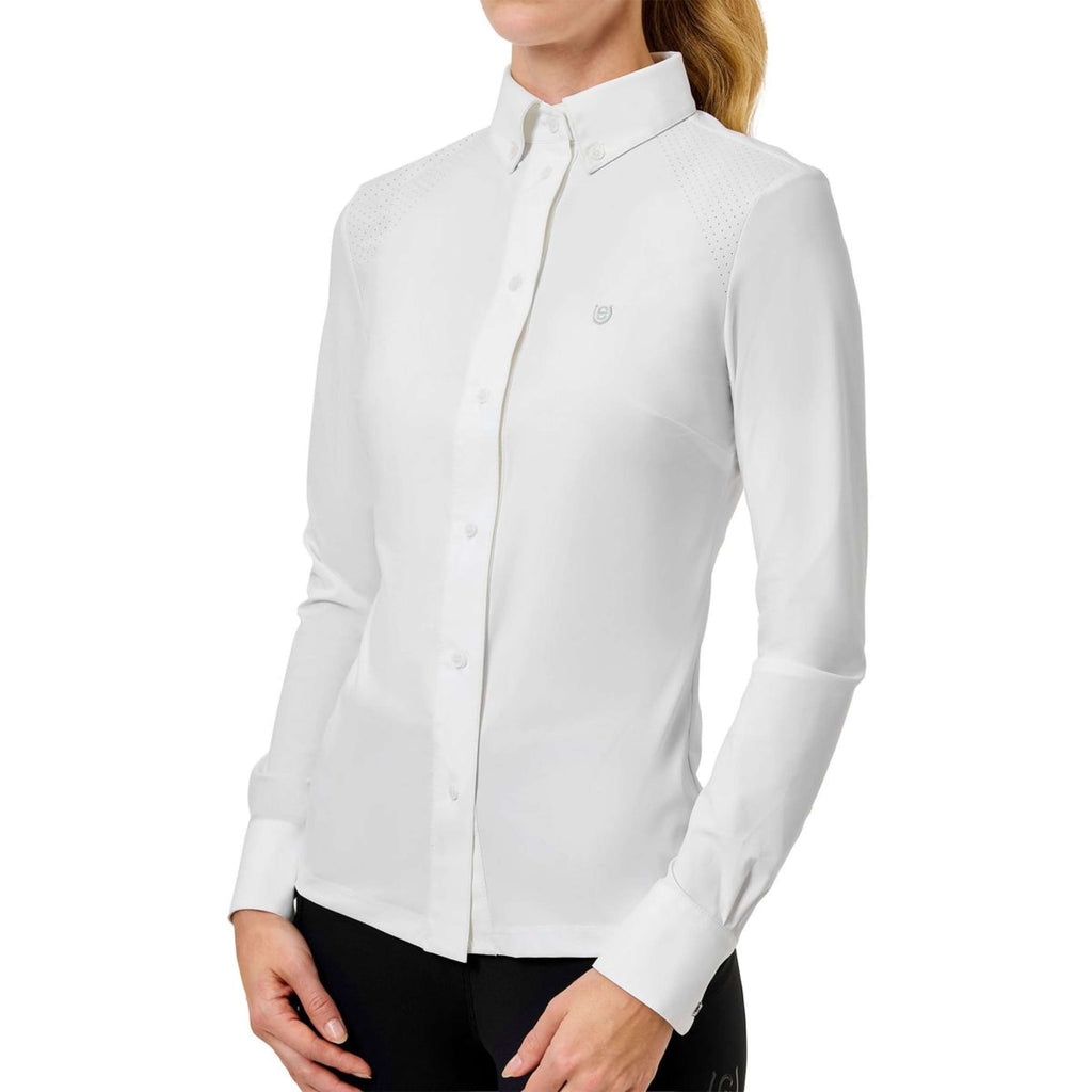 Equestrian Stockholm Camiseta de Competición Performance Blanco
