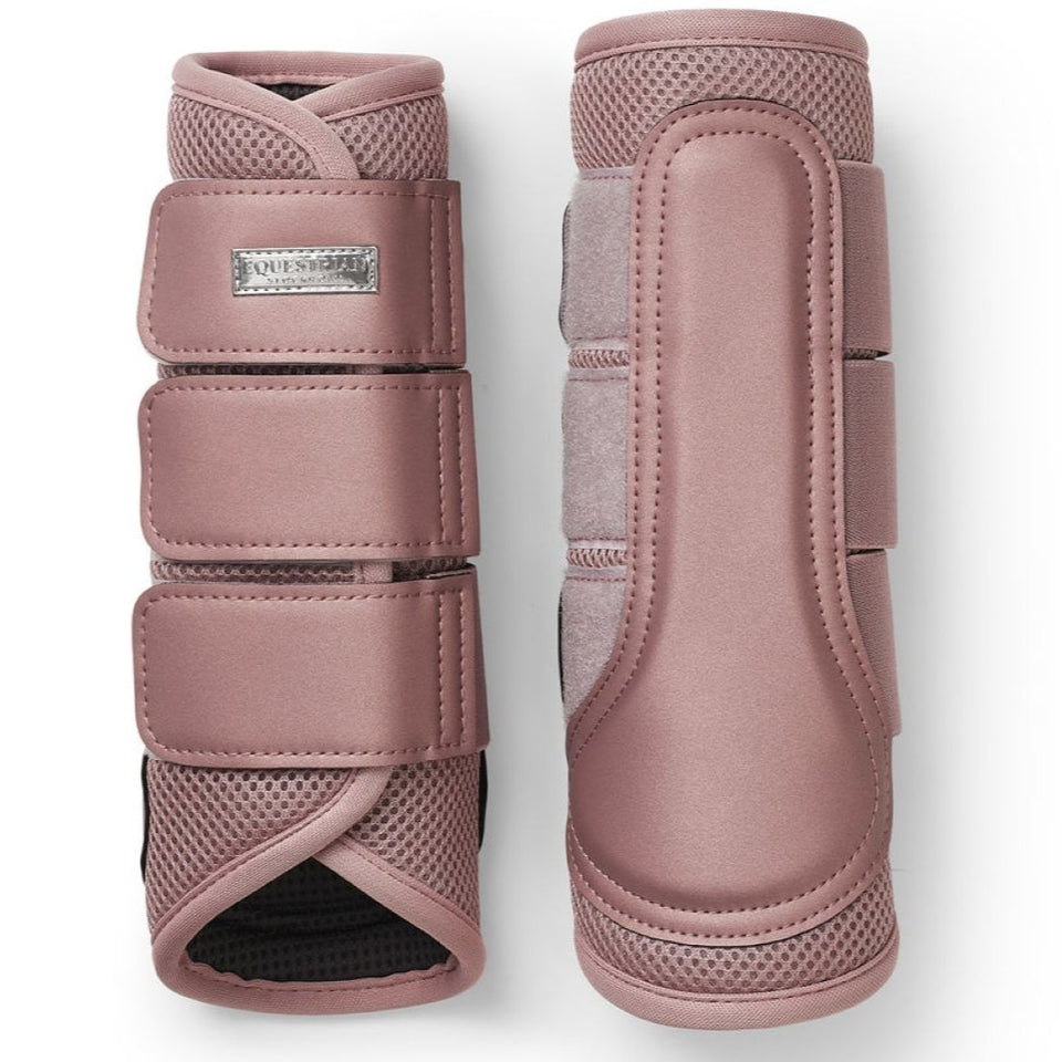 Equestrian Stockholm Protectores de piernas Classic Mesh Rosa