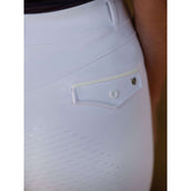 Equestrian Stockholm Legging de Equitación Premium Full Grip Blanco
