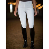 Equestrian Stockholm Legging de Equitación Premium Full Grip Blanco