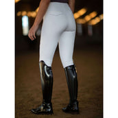 Equestrian Stockholm Legging de Equitación Premium Full Grip Blanco