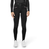 Equestrian Stockholm Legging de Equitación Premium Full Grip Black & Pink Glimmer