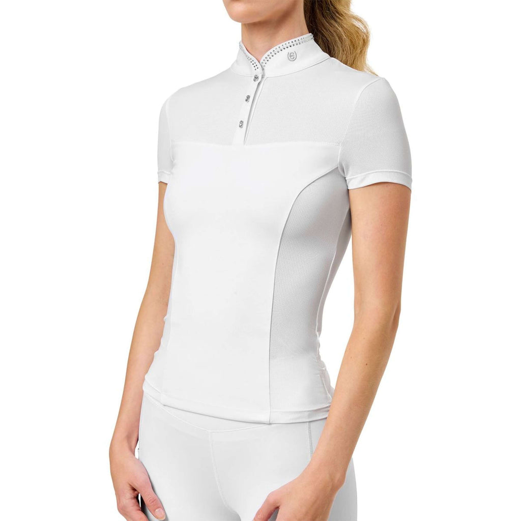 Equestrian Stockholm Camiseta de Competición Revenew Blanco