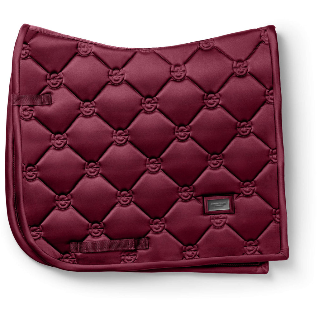 Equestrian Stockholm Mantilla Satin Doma Clásica Merlot