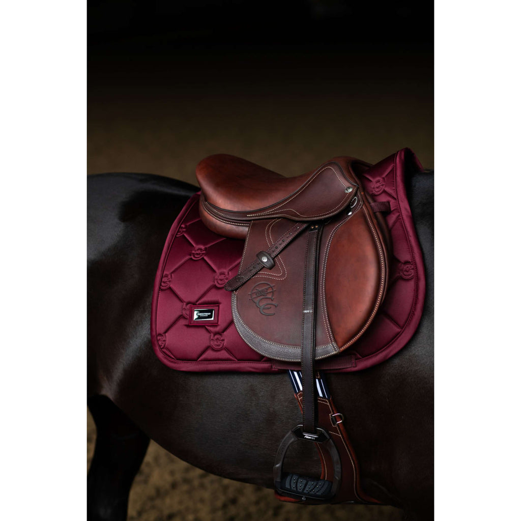 Equestrian Stockholm Mantilla Satin Saltando Merlot