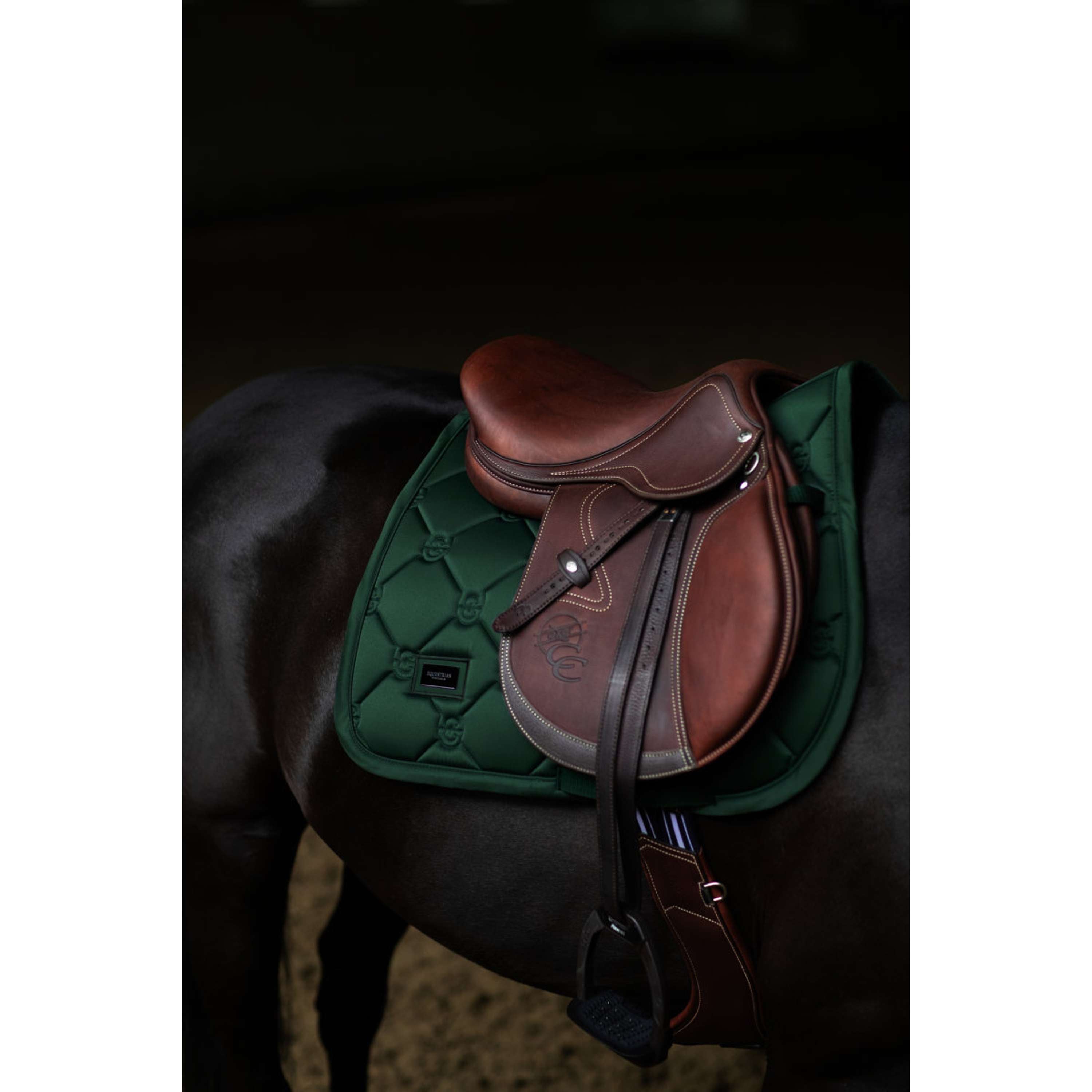 Equestrian Stockholm Mantilla Satin Saltando Sycamore Green