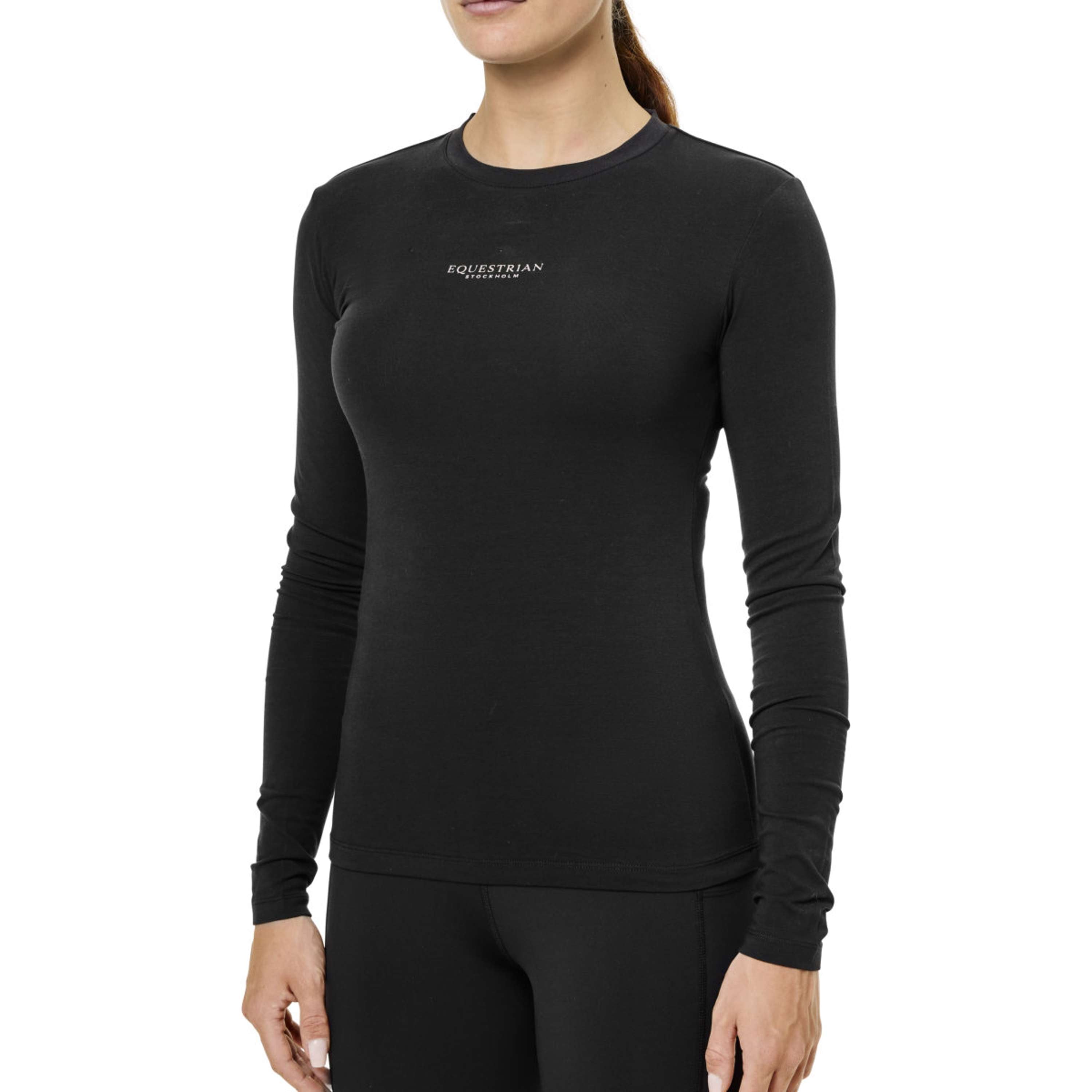 Equestrian Stockholm Camiseta Soft Cotton Negro/Blush