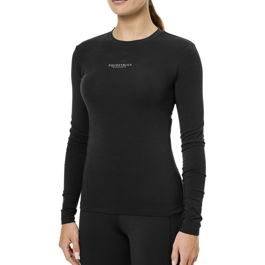 Equestrian Stockholm Camiseta Soft Cotton Negro/Blush