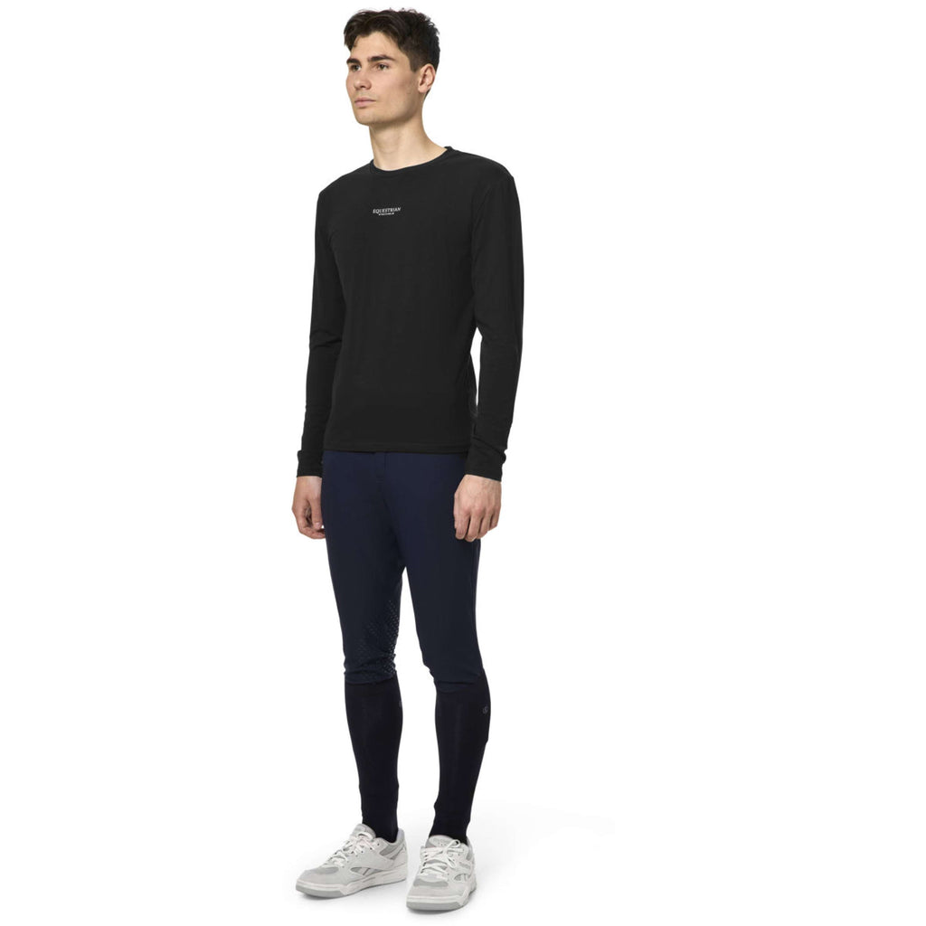 Equestrian Stockholm Camiseta Soft Cotton Hombres Negro