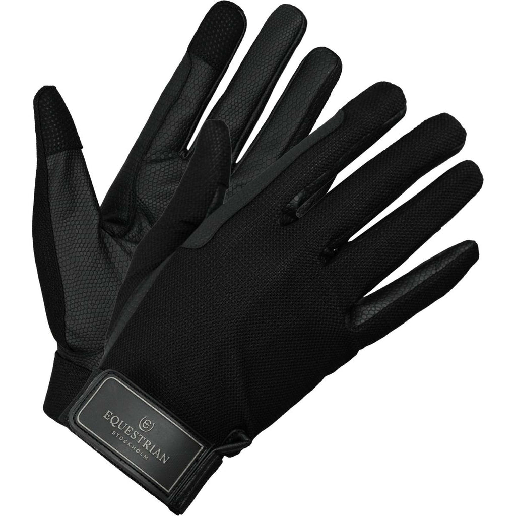 Equestrian Stockholm Guantes de Equitación Summer Edicion Negra