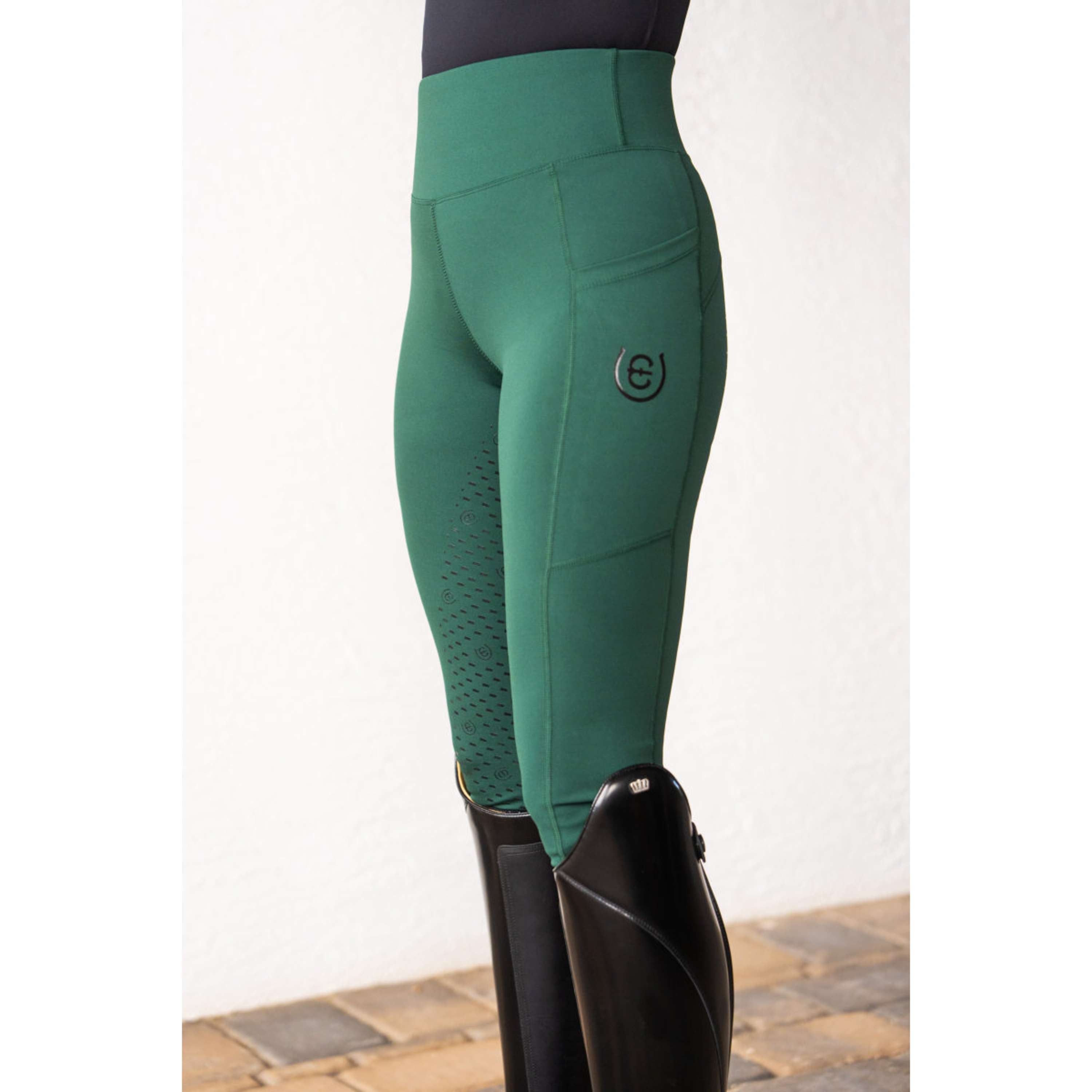 Equestrian Stockholm Legging de Equitación Movement Full Grip Sycamore Green