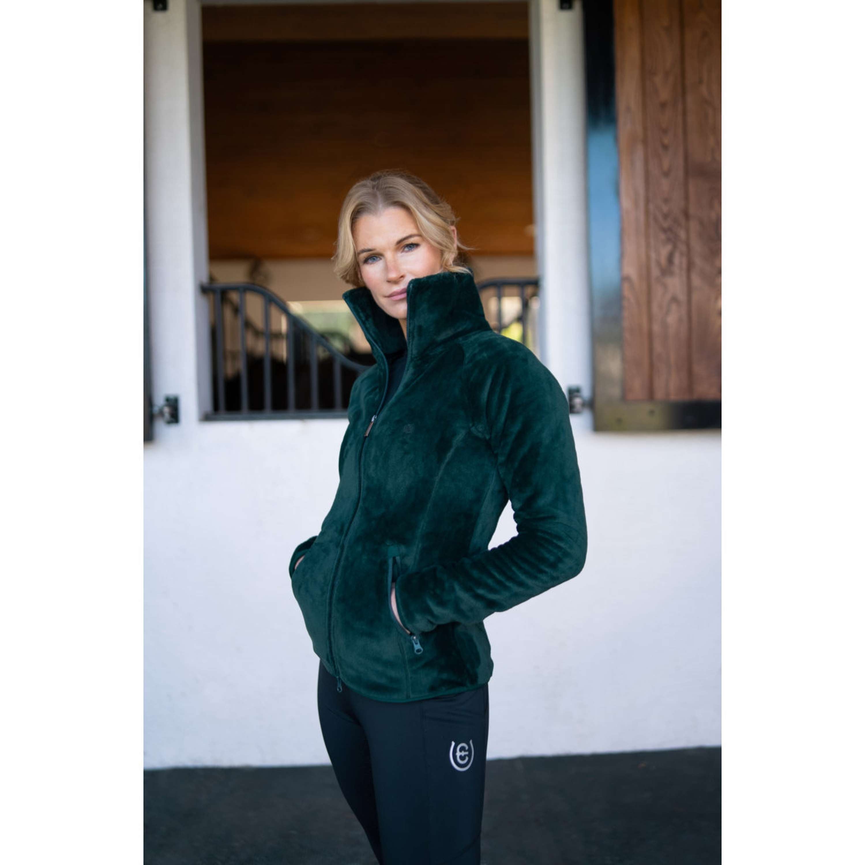 Equestrian Stockholm Chaqueta Polar Velvet Sycamore Green