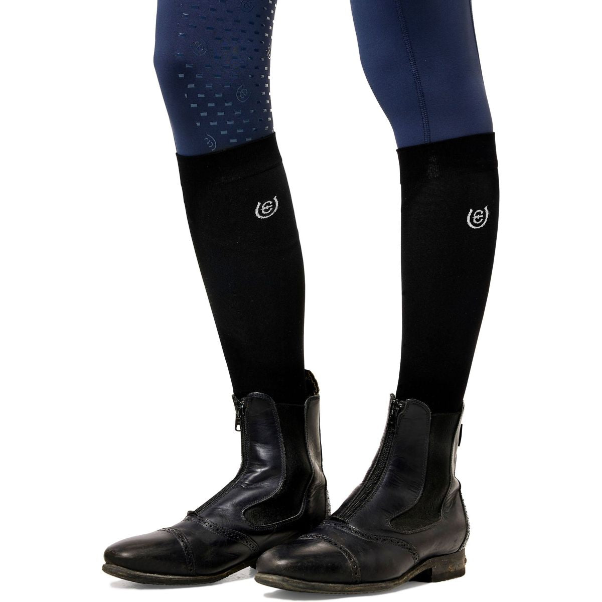 Equestrian Stockholm Calcetines de Equitación Ultra Light Negro