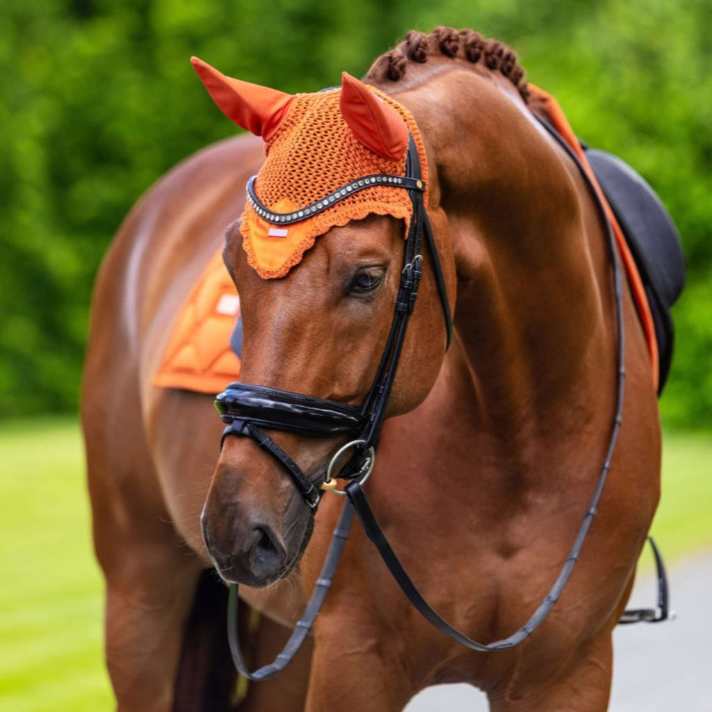 Equestrian Stockholm Bonete para Orejas Velvet Chestnut