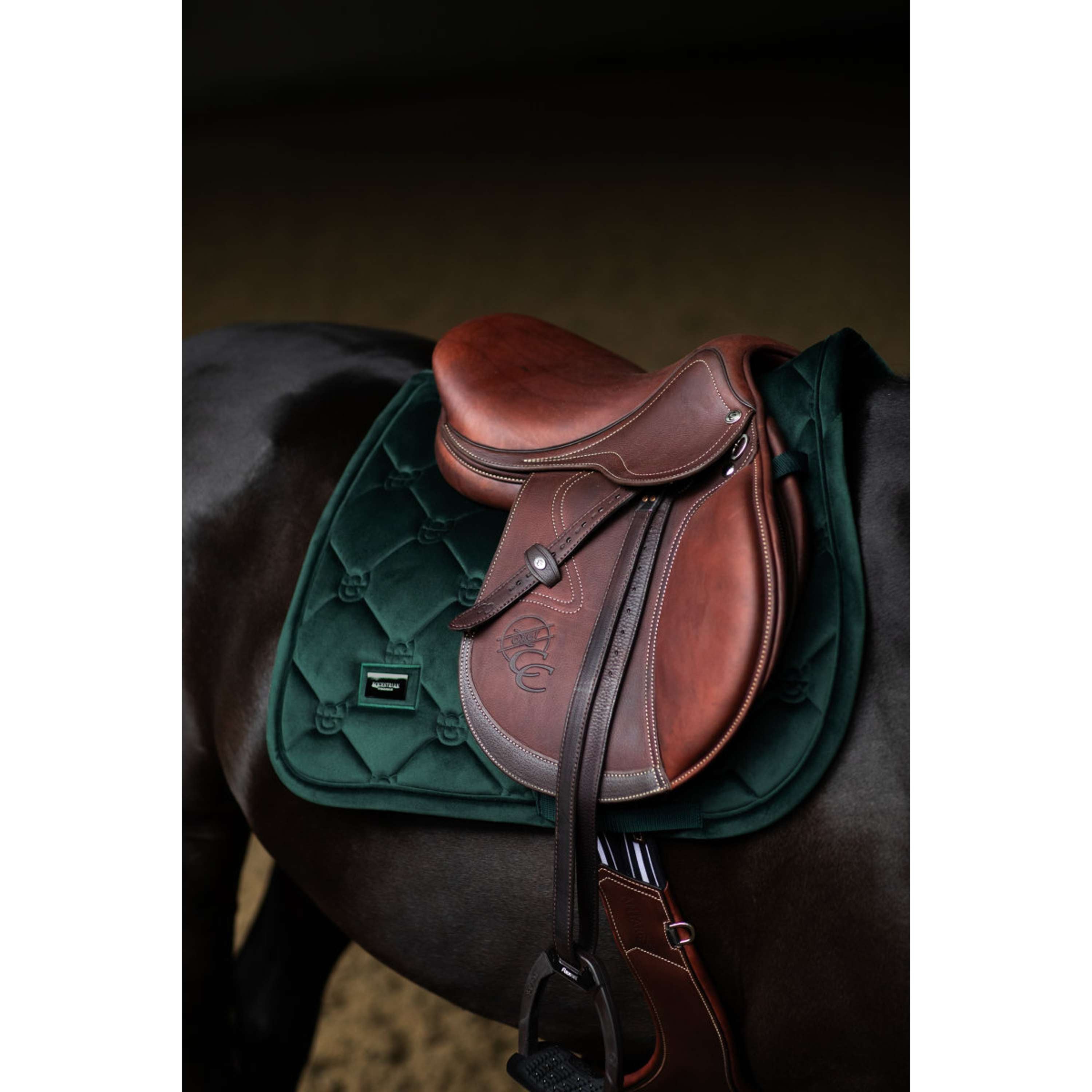 Equestrian Stockholm Mantilla Velvet Saltando Sycamore Green