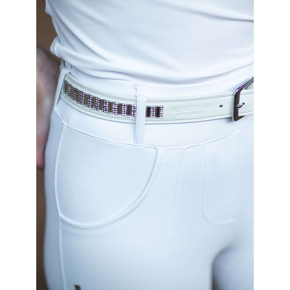 Equestrian Stockholm Cinturón Contest Blanco