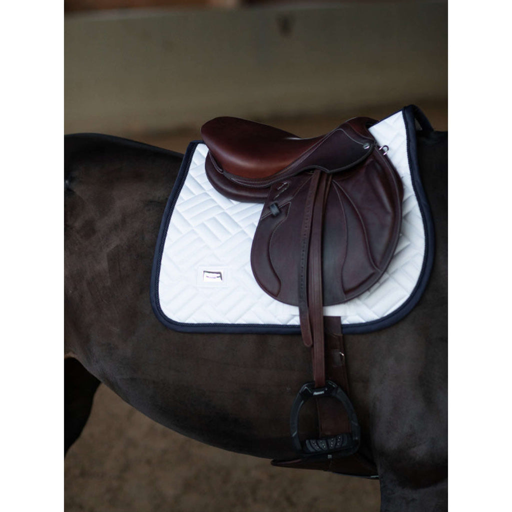 Equestrian Stockholm Mantilla Modern Saltando Blanco/Azul Marino