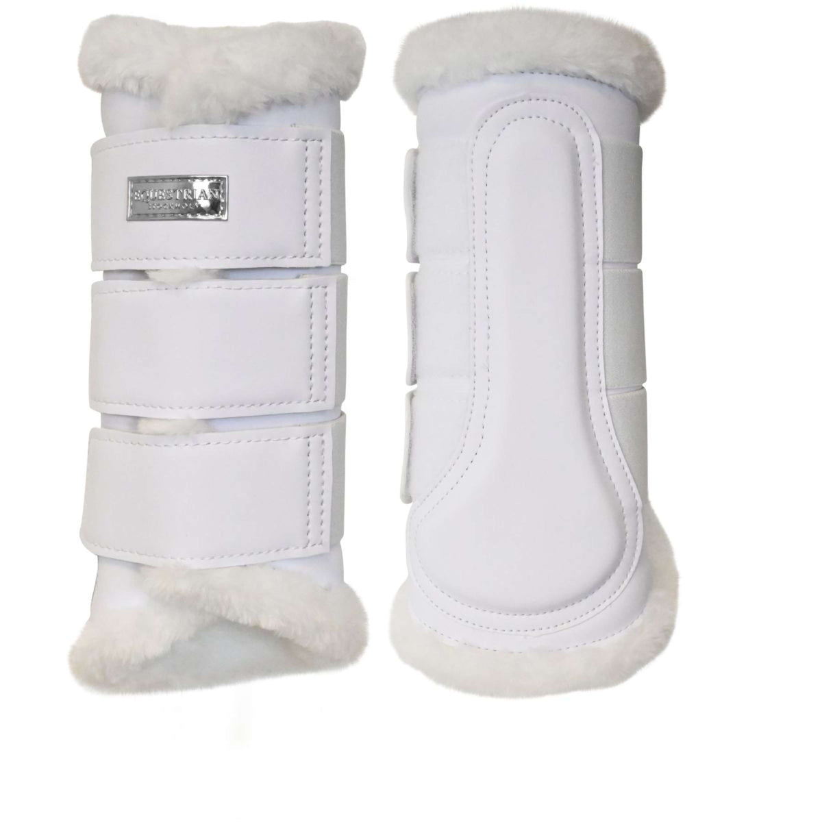 Equestrian Stockholm Protectores de piernas White Silver