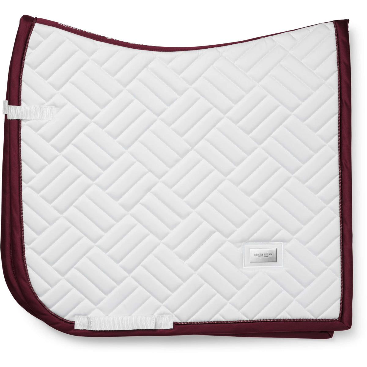 Equestrian Stockholm Mantilla Modern Doma Clásica Blanco/Merlot