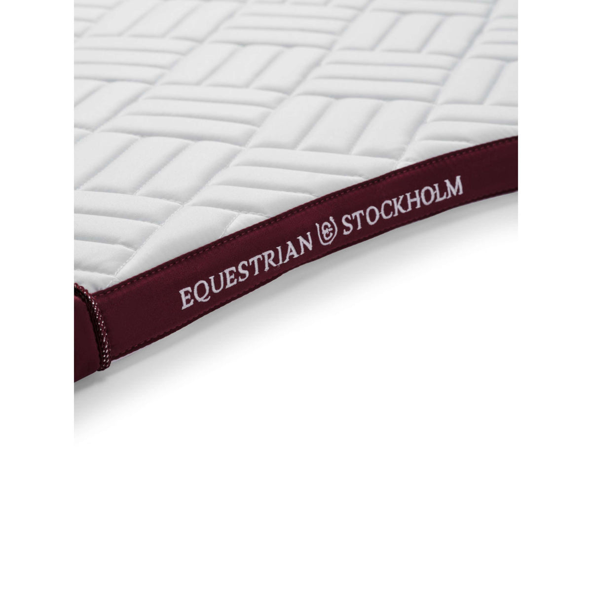 Equestrian Stockholm Mantilla Modern Doma Clásica Blanco/Merlot
