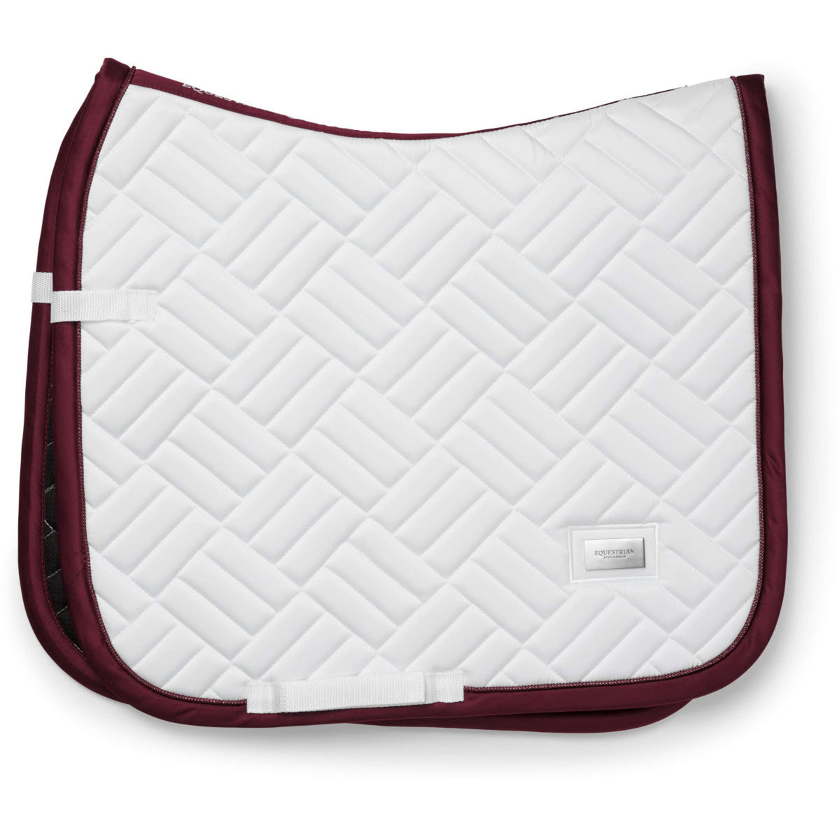 Equestrian Stockholm Mantilla Modern Doma Clásica Blanco/Merlot