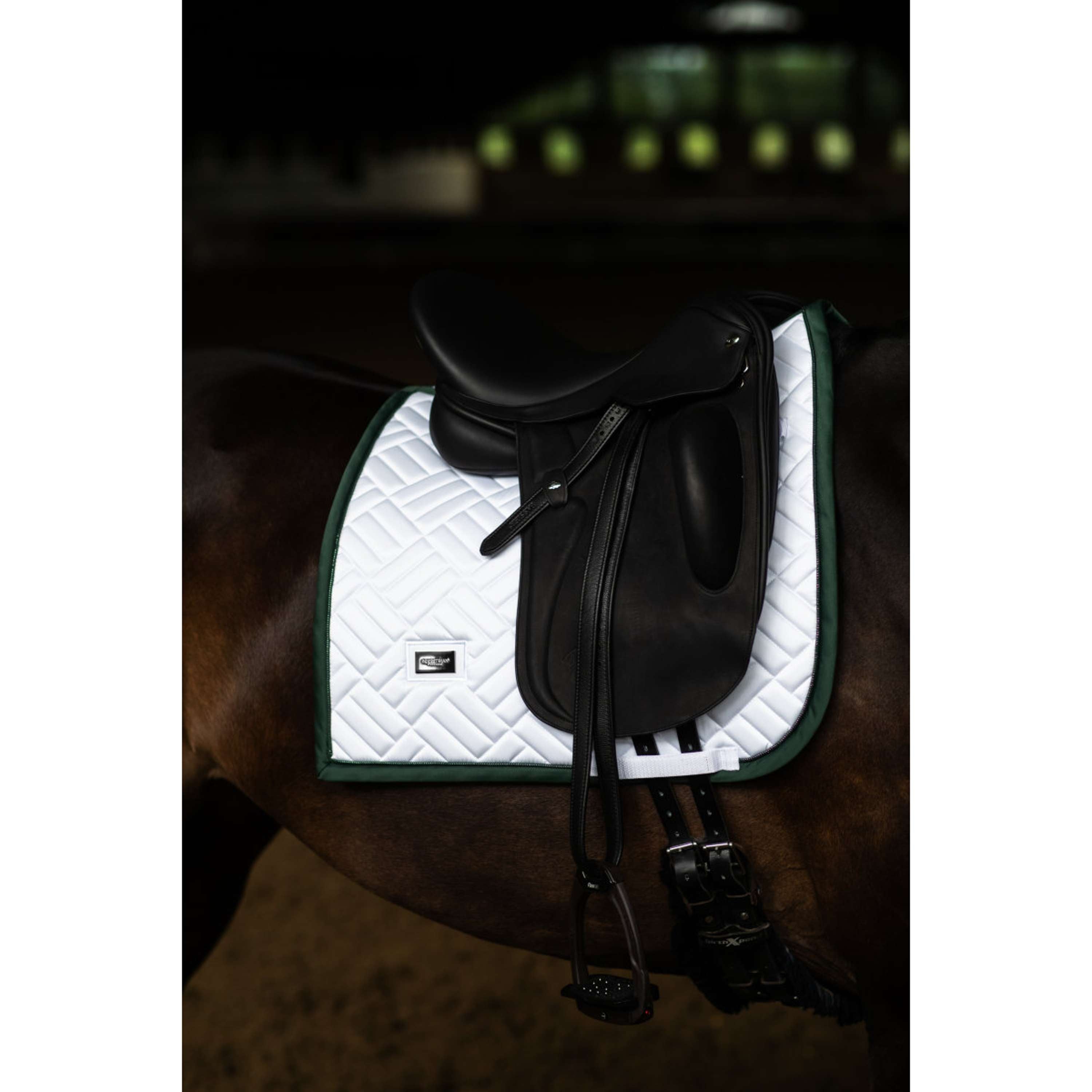 Equestrian Stockholm Mantilla Modern Doma Clásica Blanco/Sycamore Green