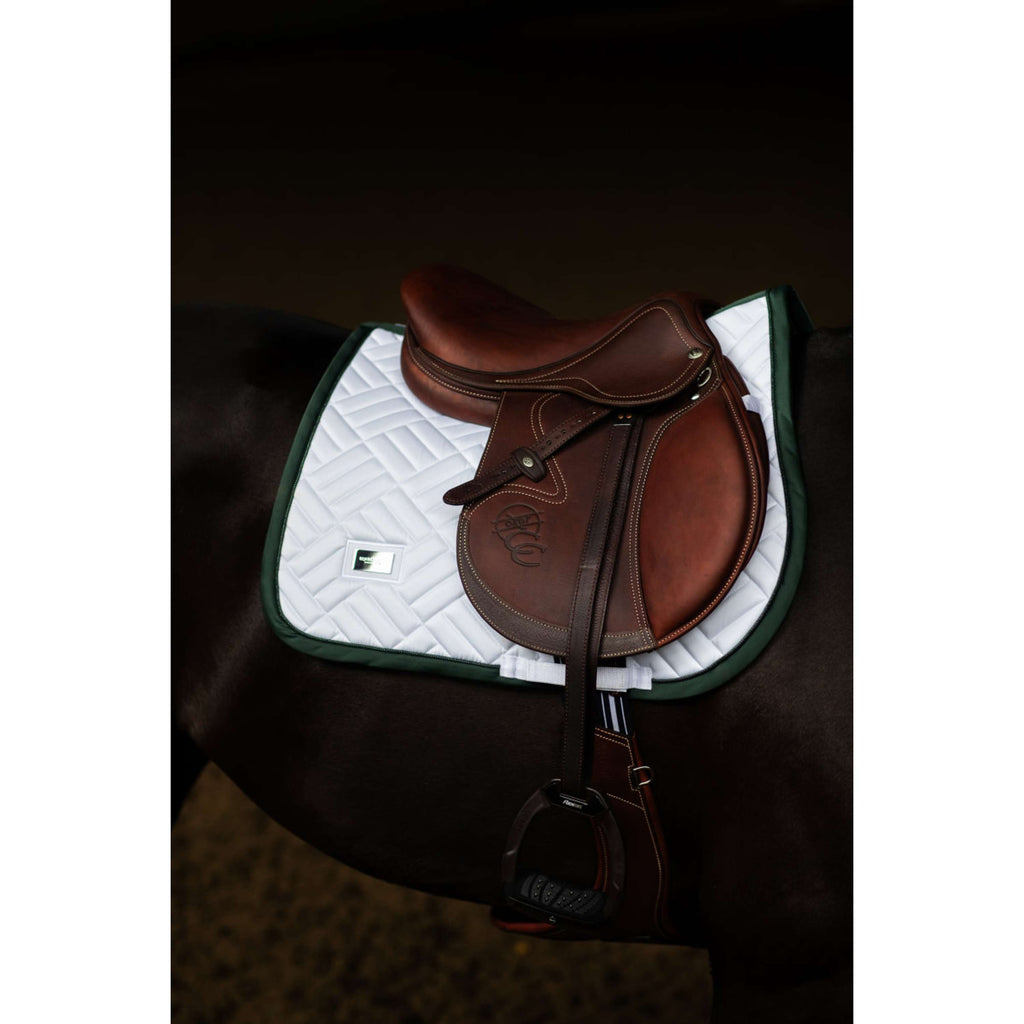 Equestrian Stockholm Mantilla Modern Saltando Blanco/Sycamore Green