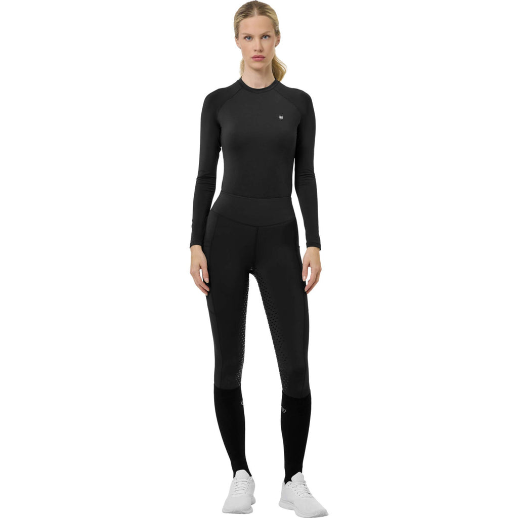 Equestrian Stockholm Legging de Equitación de Invierno Movement Full Grip Negro