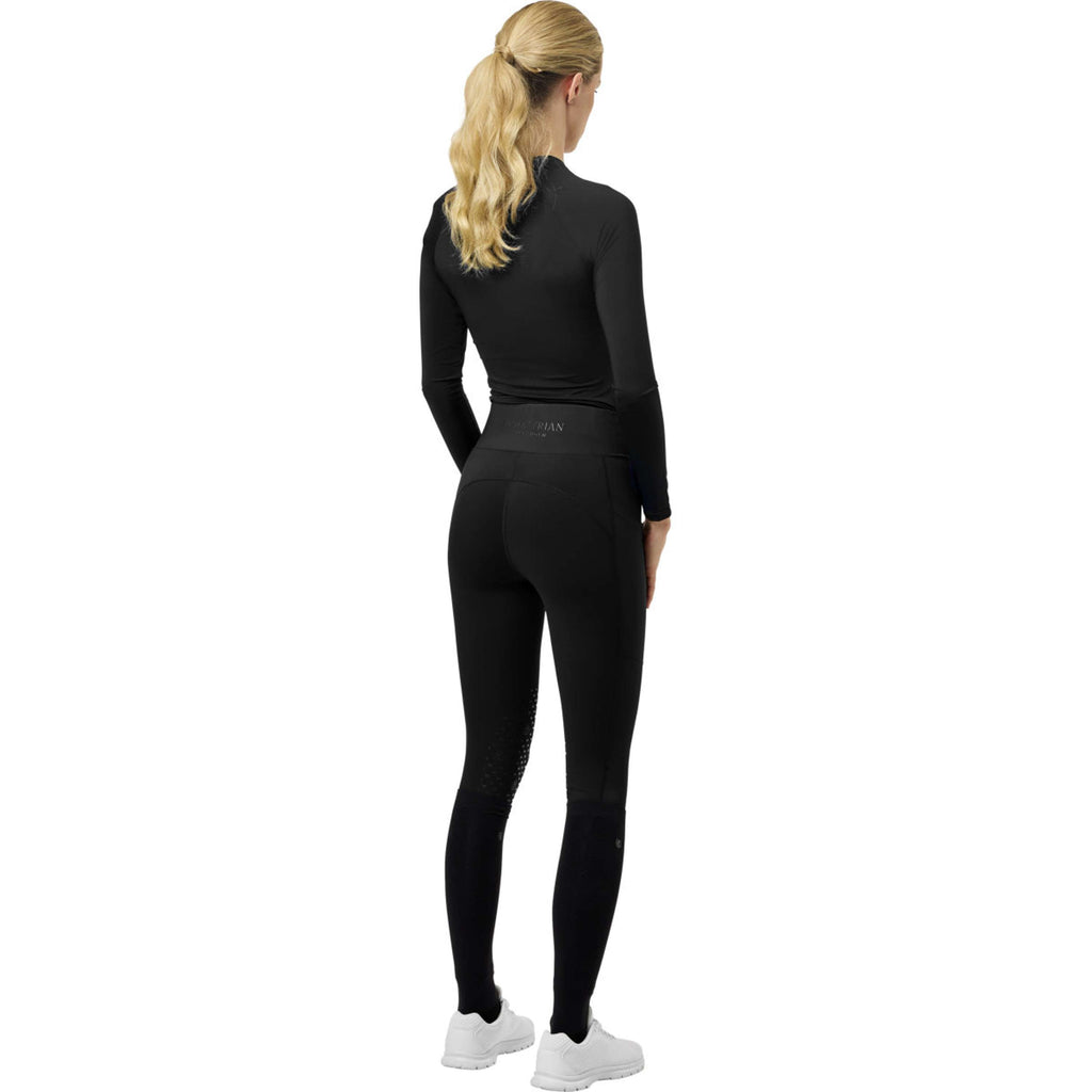 Equestrian Stockholm Legging de Equitación de Invierno Movement Full Grip Negro