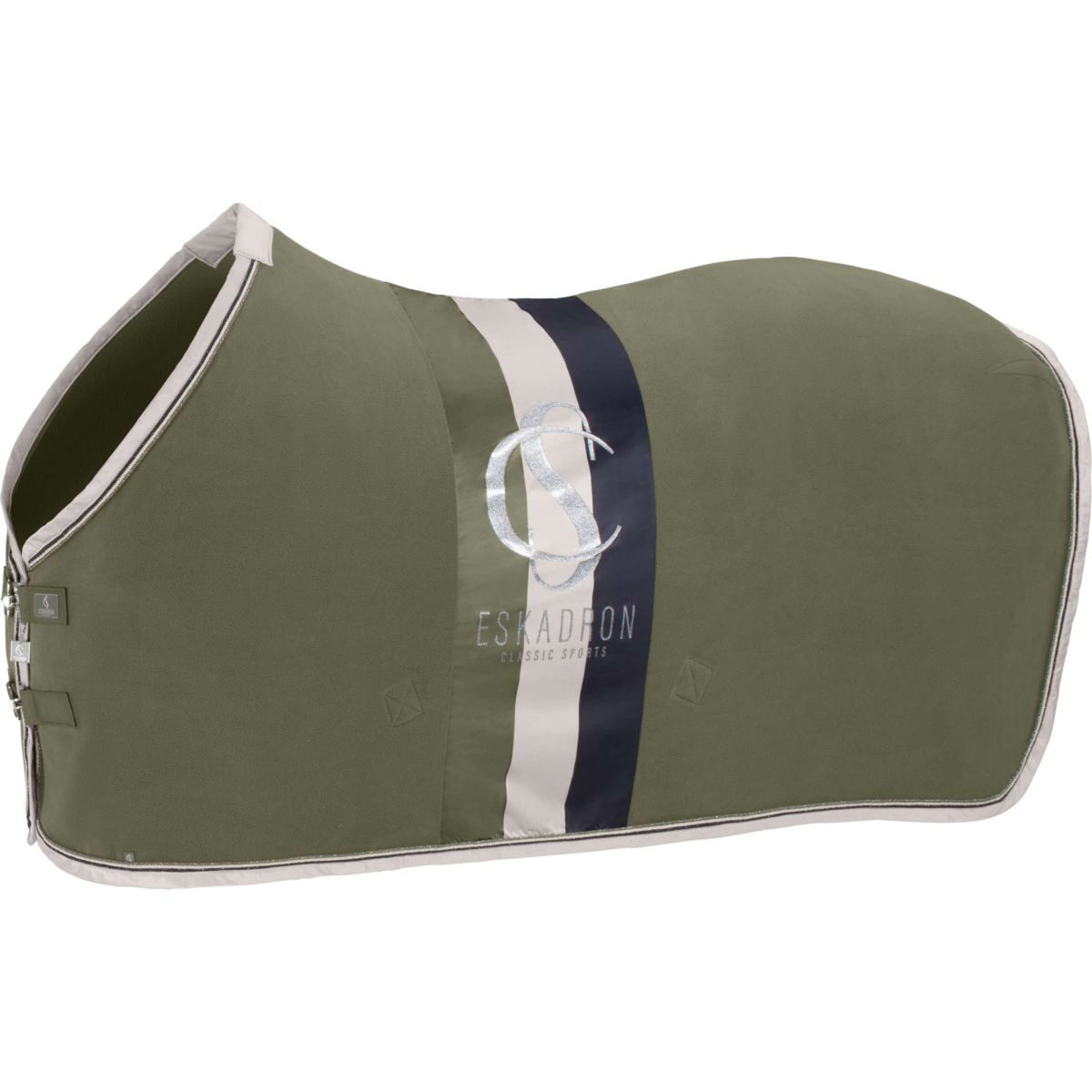 Eskadron Manta para el sudor Classic Sports Fleece Stripe Shetty Dusty Olive