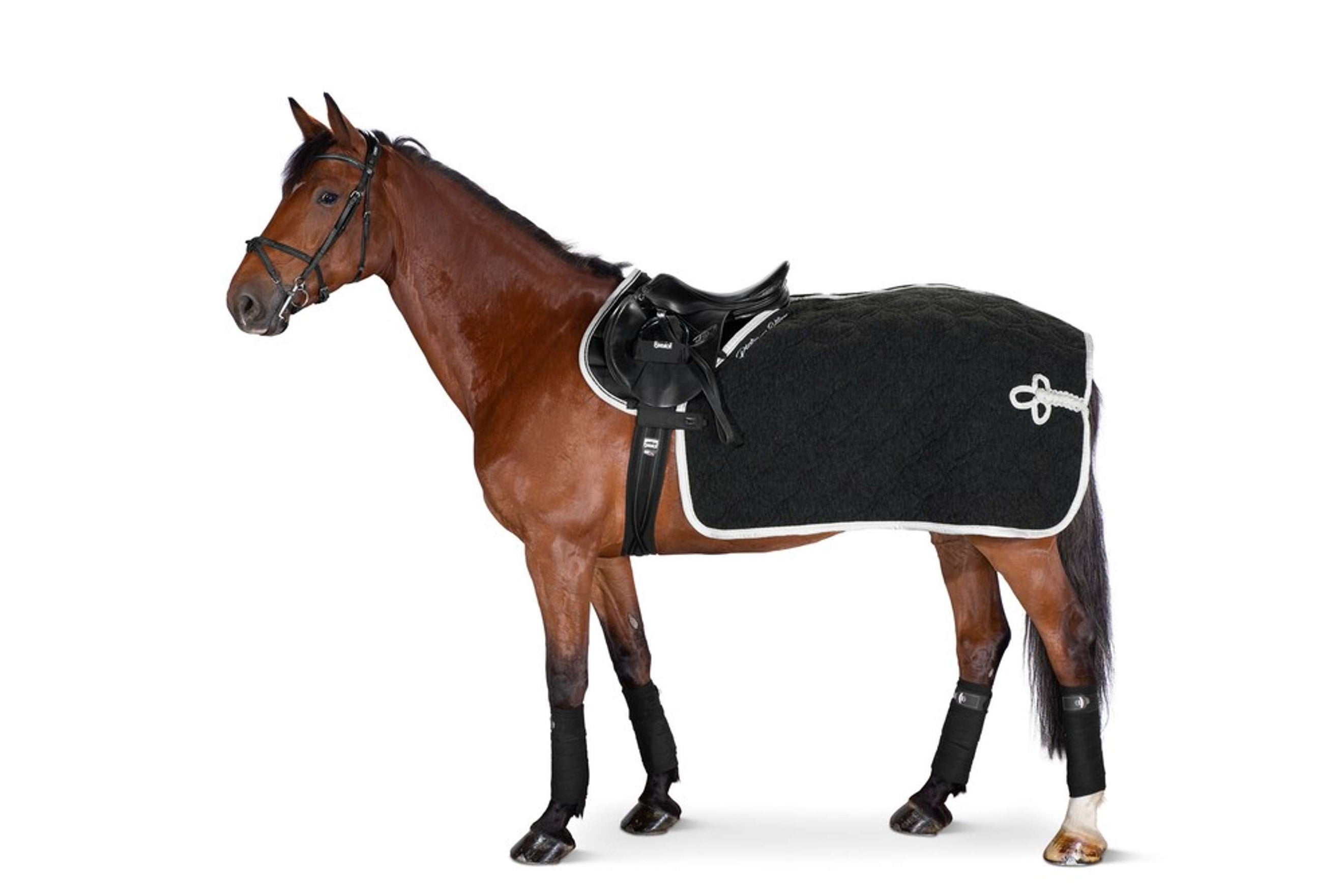 Eskadron Funda de Estribo Funda de punto jersey Negro