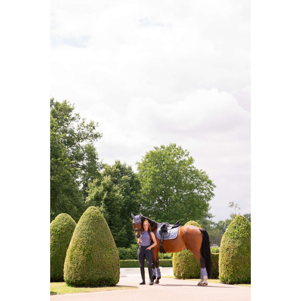 Eskadron Mantilla Classic Sports Satin Frills Doma clásica Orchid