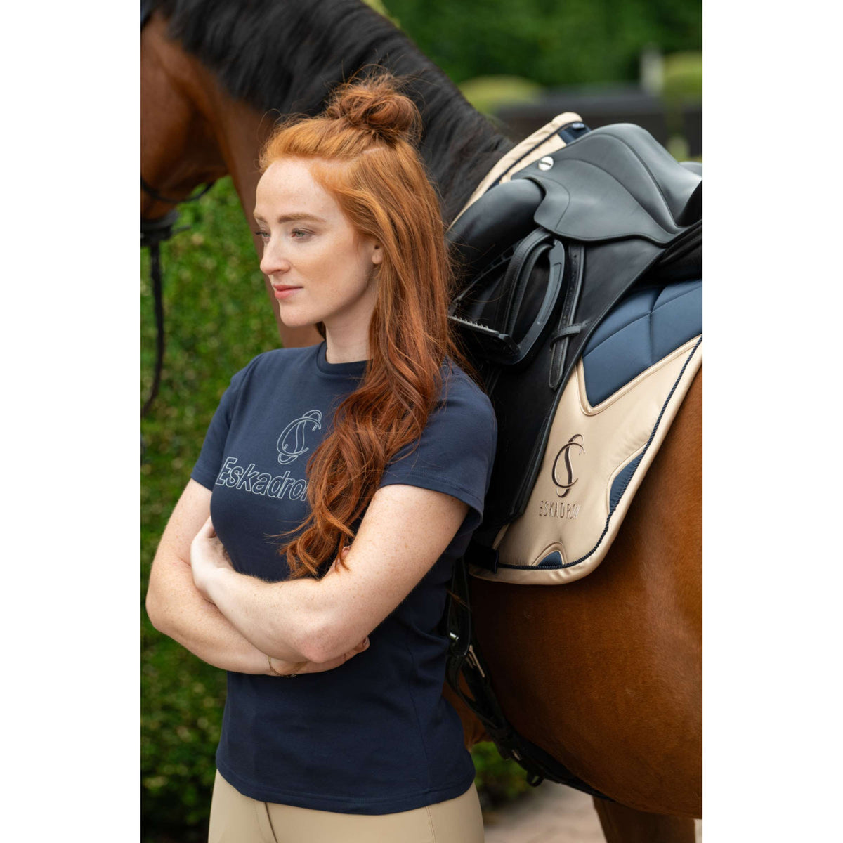 Eskadron Mantilla Classic Sports Bigross Mattgloss Doma clásica Navy