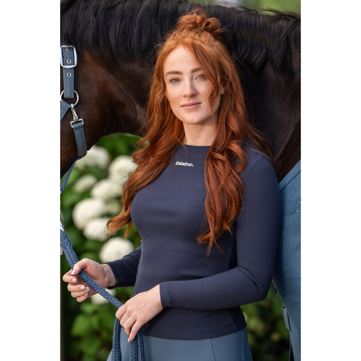 Eskadron Manga Larga Classic Sports Rib Navy