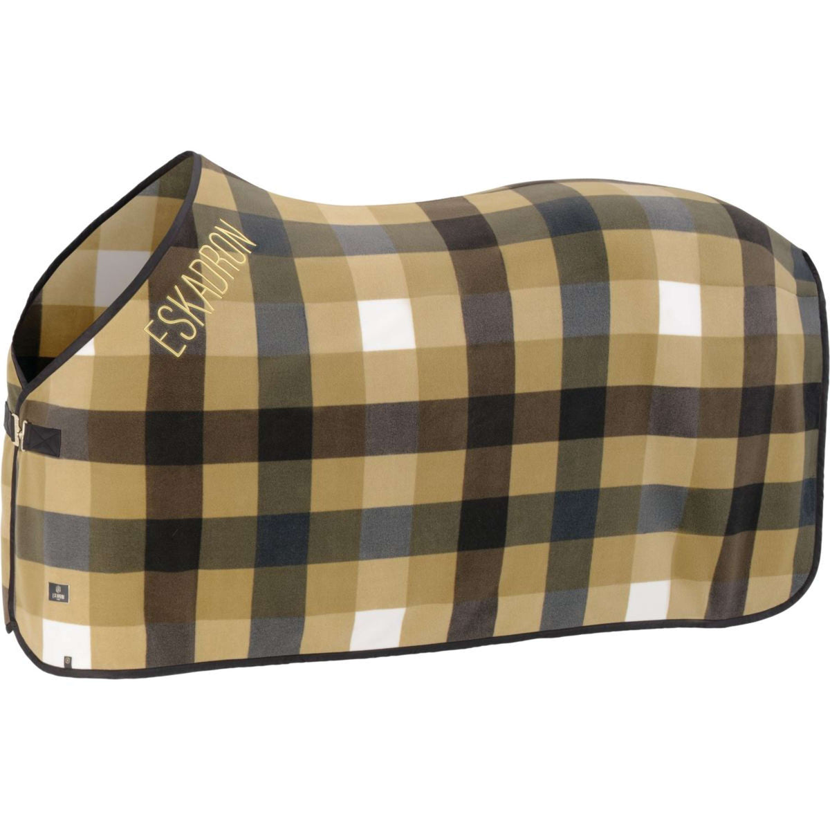 Eskadron Manta para el sudor Heritage Fleece Check Cardamom/Black Truffle