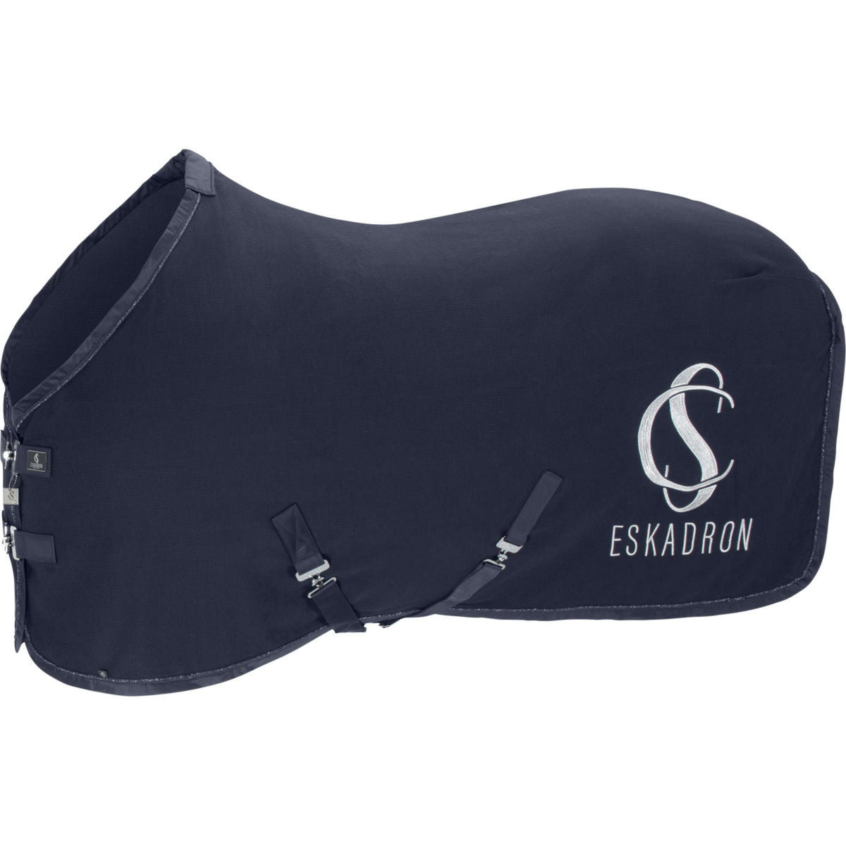 Eskadron Manta de Forro Polar Classic Sports con patrón de diamantes Navy