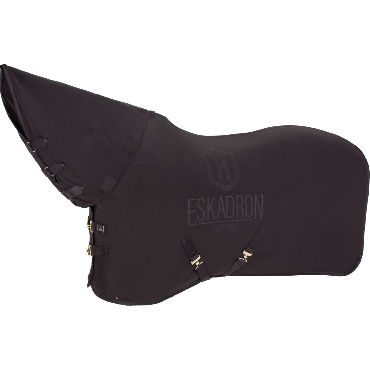 Eskadron Manta para el sudor Heritage Double Fleece High Neck Black Truffle