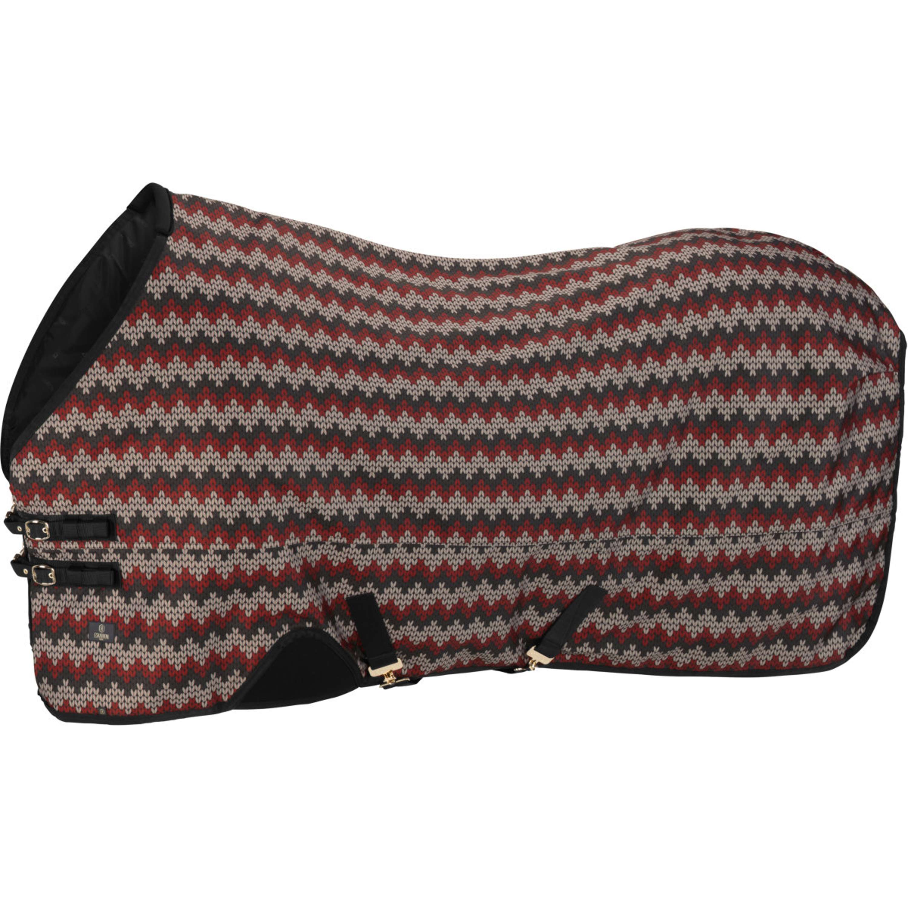 Eskadron Turnout Rug Heritage Alpha Northern Knit 80g Negro/Merlot/Ash