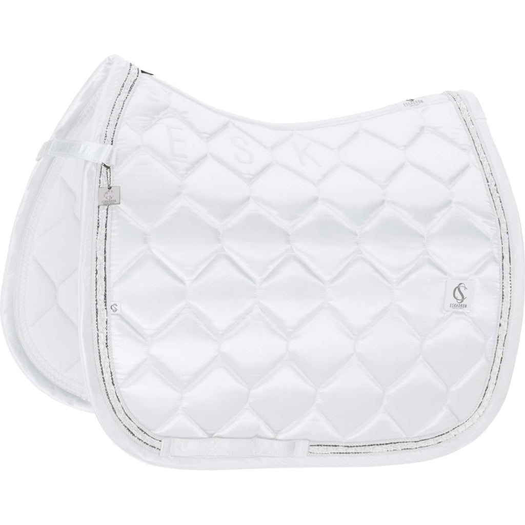 Eskadron Mantilla Classic Sports Satin Frills Doma clásica Blanco