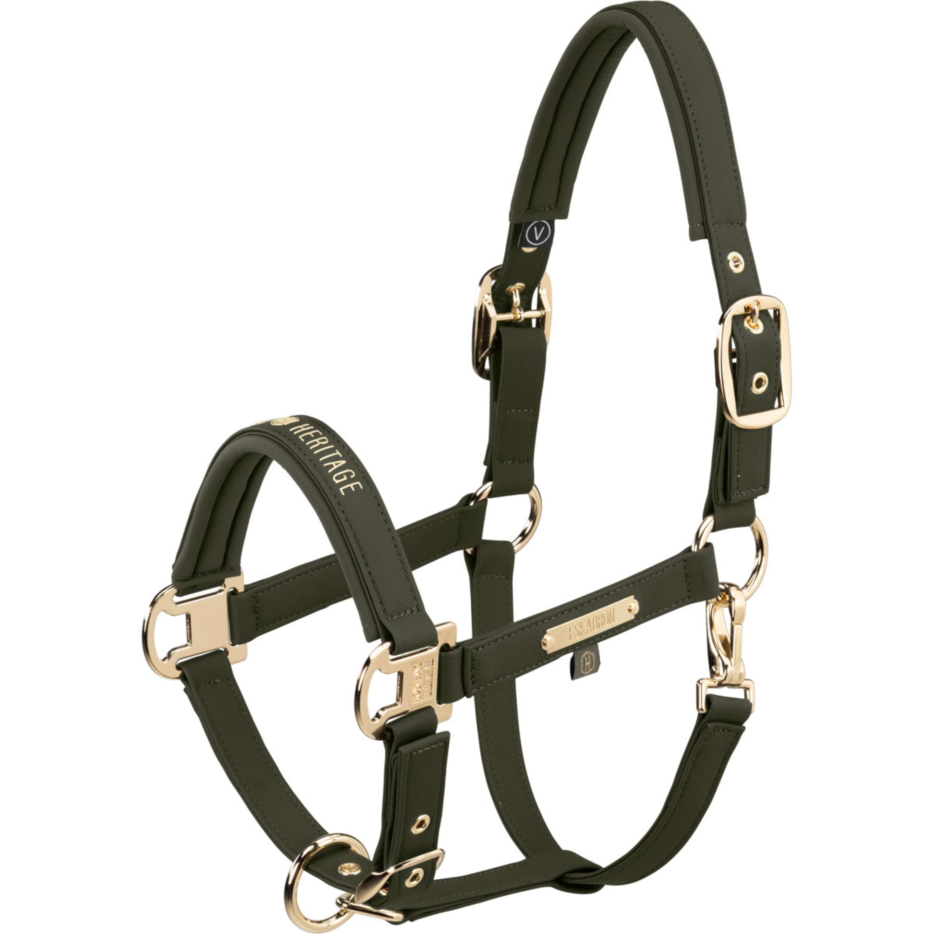 Eskadron Cabestro Heritage Faux Leather Double Pin Deep Moss
