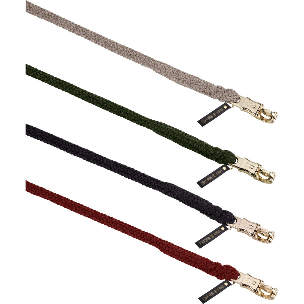 Eskadron Cuerda para Cabestro Heritage Duralastic con Gancho de Pánico Deep Moss