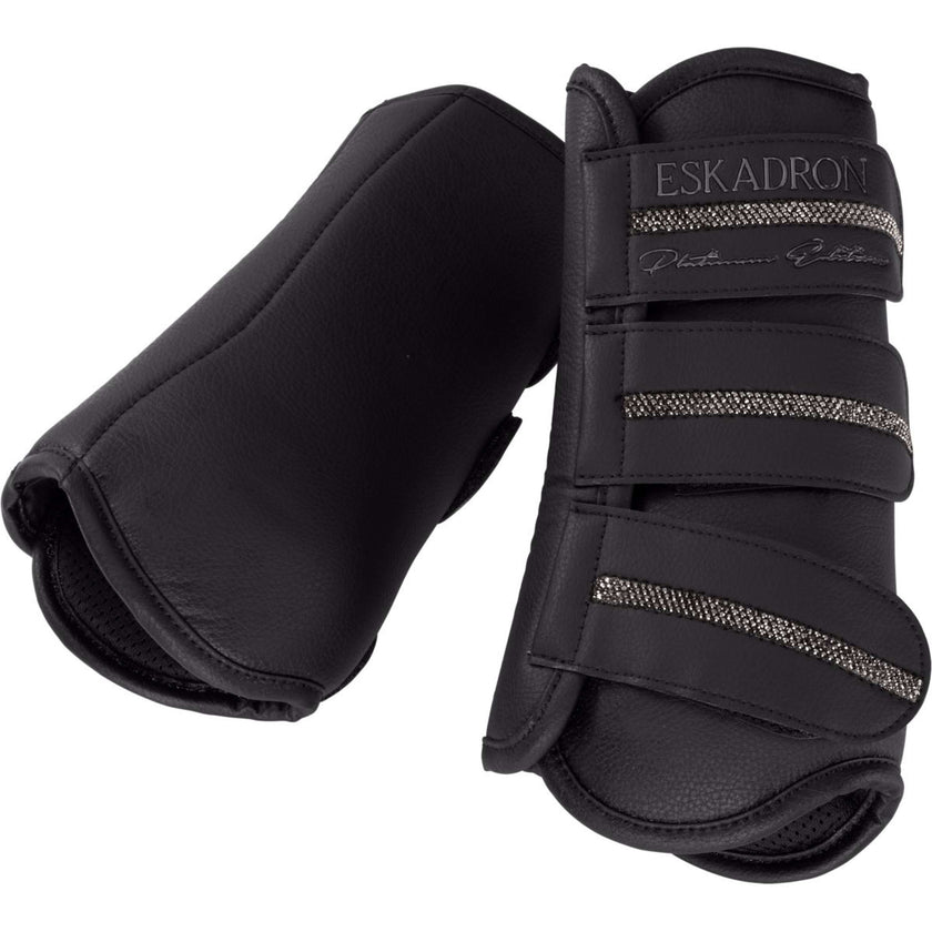 Eskadron Protectores de piernas Platinum '26 Allround Faux Leather Front Negro