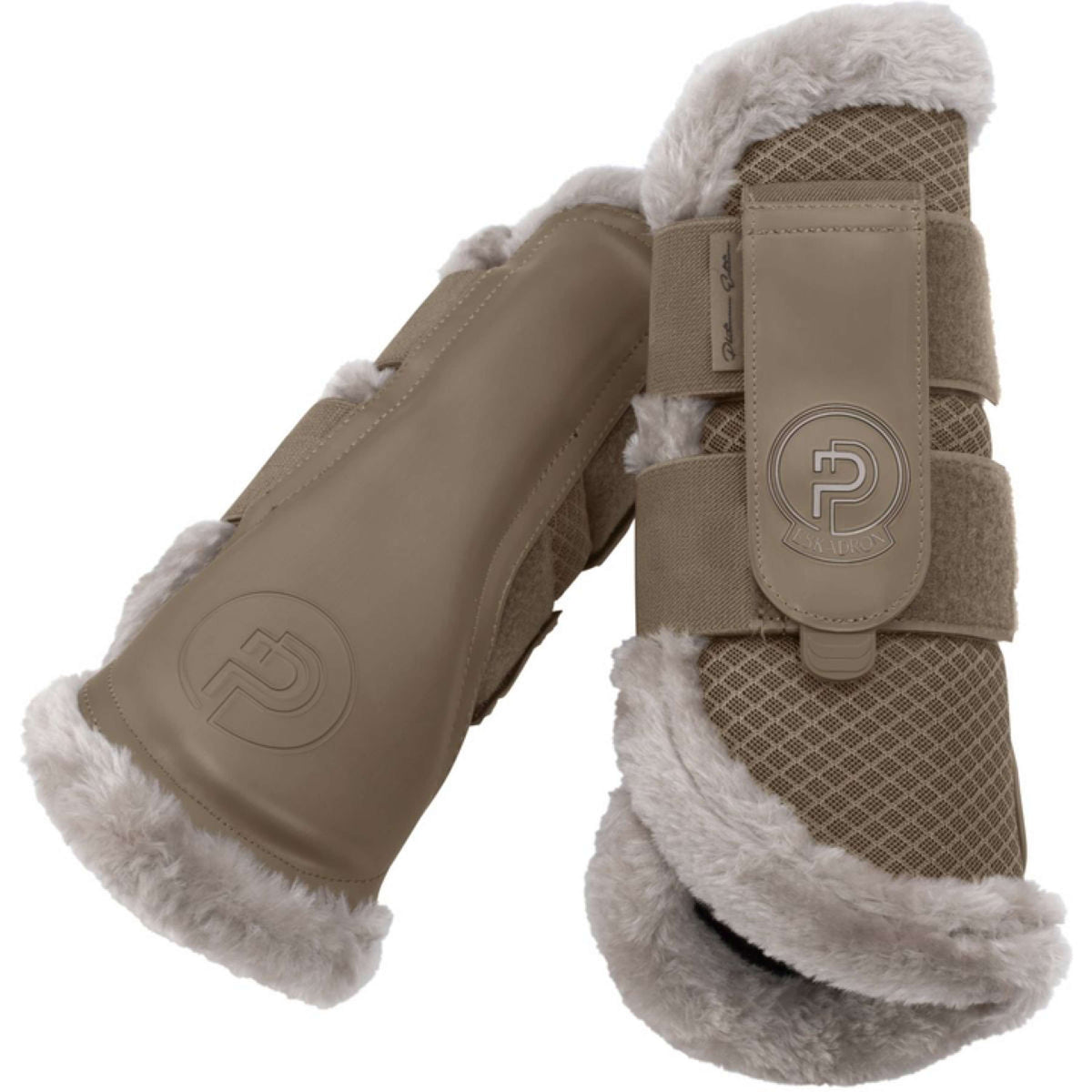 Eskadron Protectores de piernas Mesh Faux Fur Platinum '25 Smoky Taupe