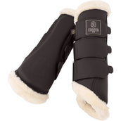 Eskadron Dressage Boots Heritage Faux Leather Faux Fur Black Truffle