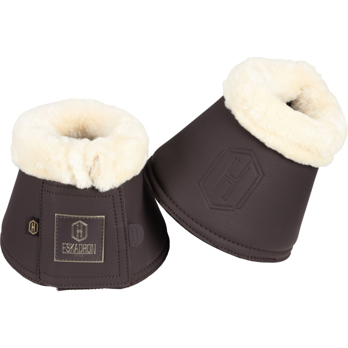 Eskadron Botas para Caballos Heritage Faux Leather Faux Fur Black Truffle
